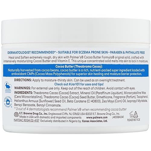 Palmer's Cocoa Butter Formula Daily Skin Therapy Solid Lotion with Vitamin E, Body Moisturizer for Extremely Dry Skin - OzHealthStandard