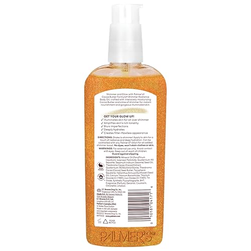 Palmer's Cocoa Butter Formula Shimmer Body Oil with Vitamin E, 5.1 Fl Oz, Radiance Body Oil for Glowing Skin - OzHealthStandard