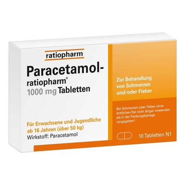 Paracetamol-ratiopharm 1000 mg Tablets x10 - OzHealthStandard