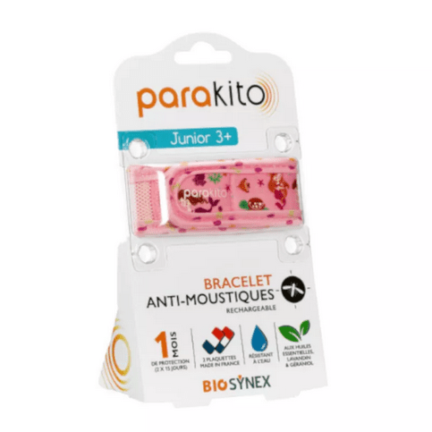 Parakito rechargeable mosquito repellent kid bracelet with "mermaid" patterns - OzHealthStandard