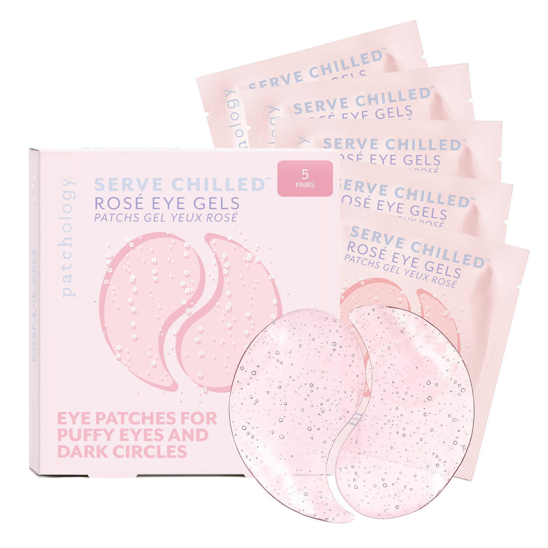Patchology Serve Chilled Rosé Hydrating Under Eye Patches – Hyaluronic Acid & Antioxidant-Infused Eye Masks to Reduce Dark Circles - OzHealthStandard