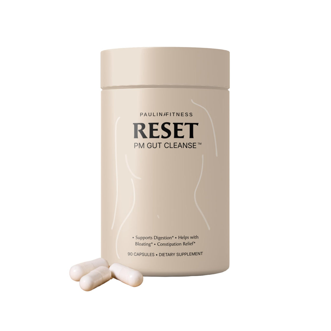 Paulina FITNESS Reset Overnight Digestive Aid, Bloating Relief, & Gut Health Supplement | Natural Detox & Digestive Cleanse to Support Weight Management - OzHealthStandard