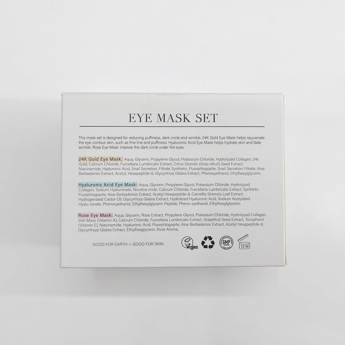 PEAUAMIE Under Eye Patches Gold and Hyaluronic Acid for puffy eyes,Rose Eye Masks - OzHealthStandard