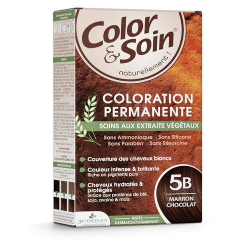 Permanent hair dye 5B chocolate brown Color&Soin LES 3 CHENES - OzHealthStandard