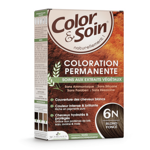 Permanent hair dye 6N dark blond Color&Soin LES 3 CHENES - OzHealthStandard