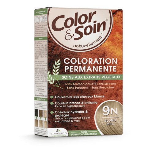 Permanent hair dye 9N honey blond Color&Soin LES 3 CHENES - OzHealthStandard