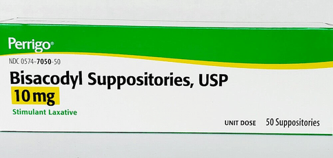 Perrigo Bisacodyl Suppositories 10 mg (Compare to Dulcolax) 50 Ct - OzHealthStandard