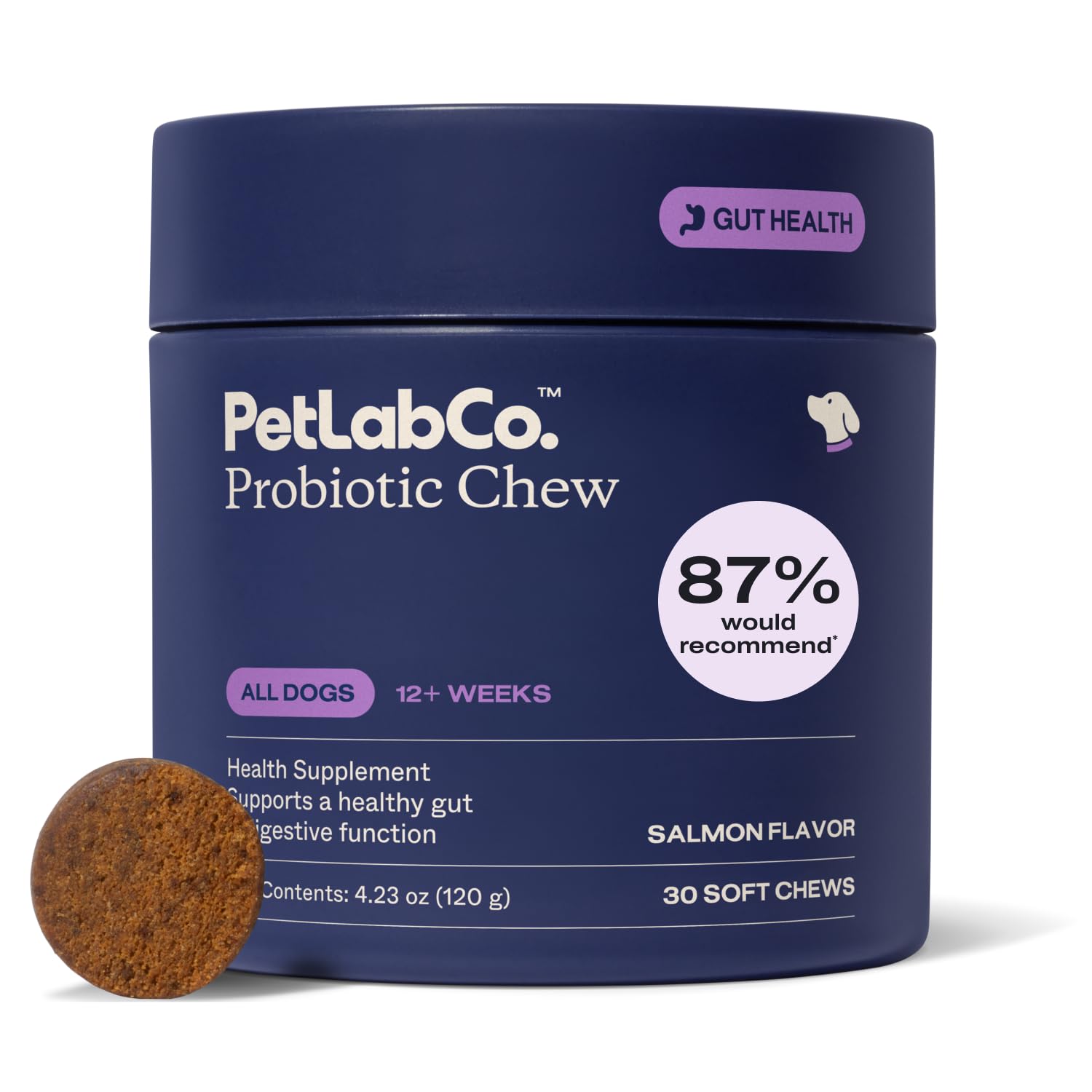 PetLab Co. Probiotics for Dogs, Support Gut Health, Occasional Diarrhea, Digestive Health & Seasonal Allergies - Salmon Flavor - Packaging May Vary - 30 Soft Chews - OzHealthStandard
