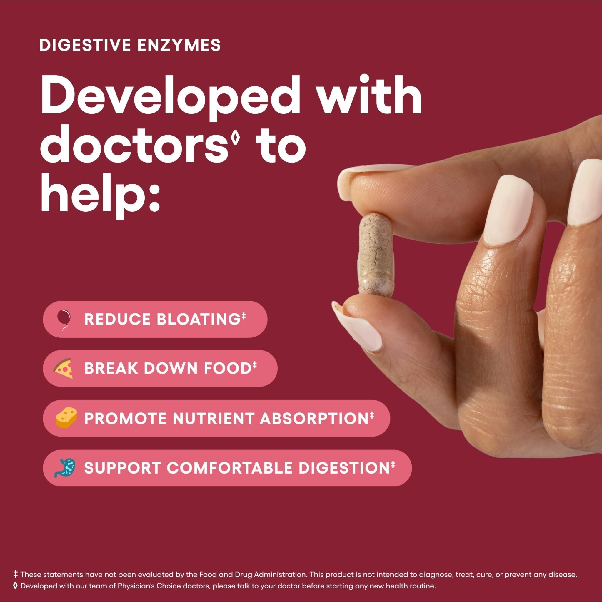 Physician's CHOICE Digestive Enzymes for Bloating & Digestion - 16 Enzymes with Organic Prebiotics & Probiotics for Gut - OzHealthStandard