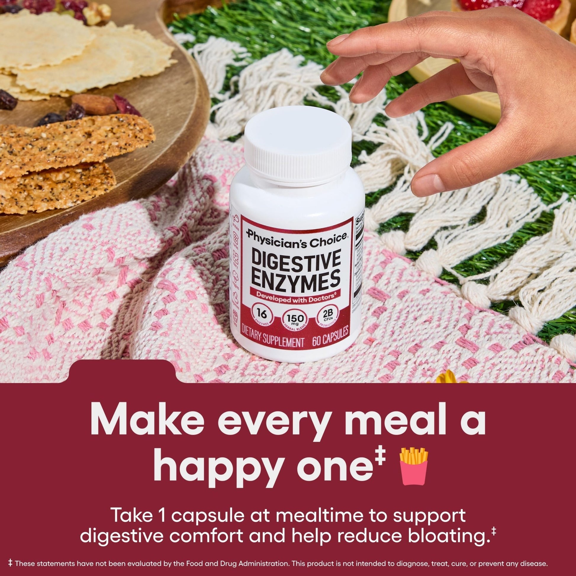 Physician's CHOICE Digestive Enzymes for Bloating & Digestion - 16 Enzymes with Organic Prebiotics & Probiotics for Gut - OzHealthStandard