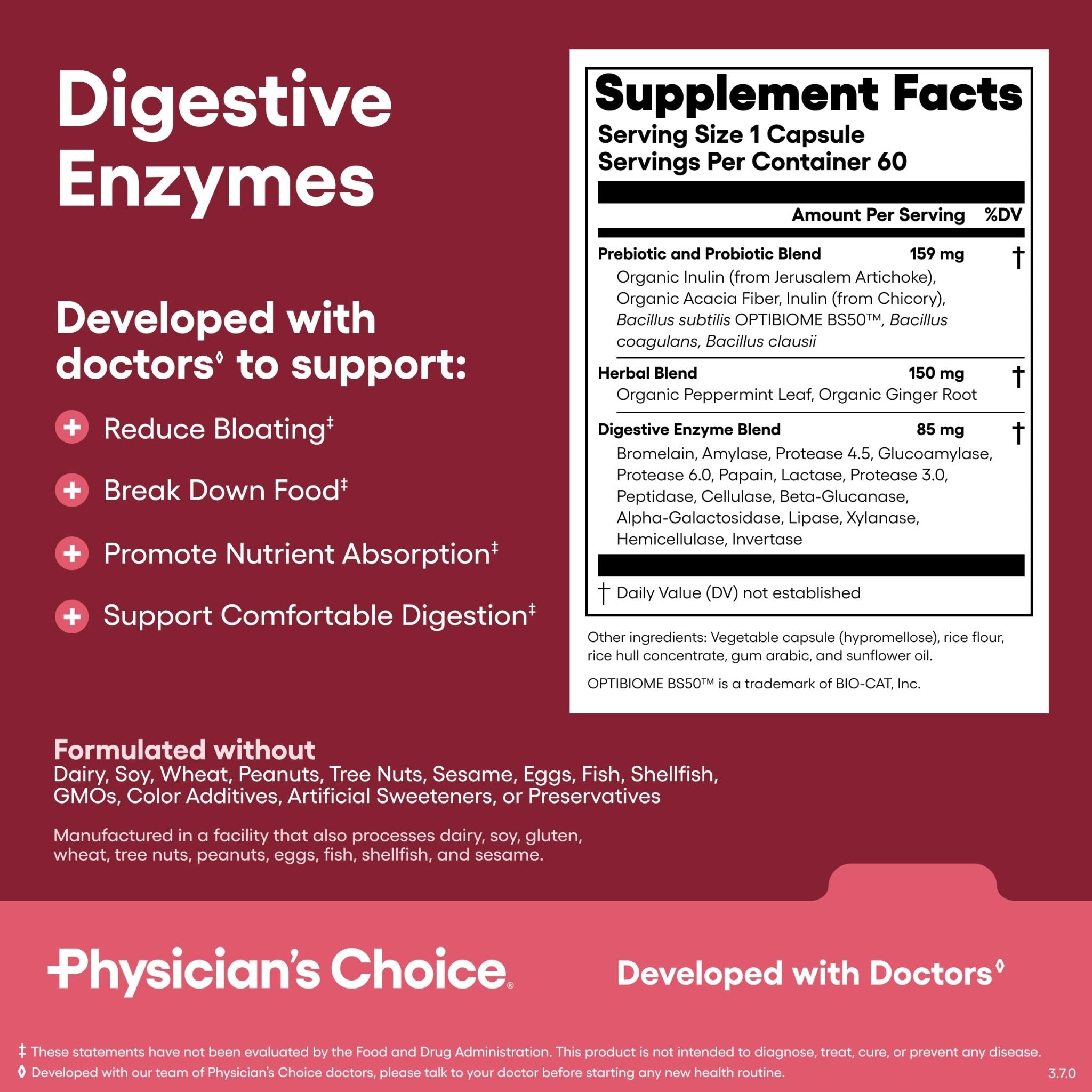 Physician's CHOICE Gut Guardian Bundle: Advanced Bloating & Digestion Support with 60 Billion Probiotic, Digestive Enzymes & Bloat + Gas Probiotic - Daily Gut Health Support for Women and Men - OzHealthStandard