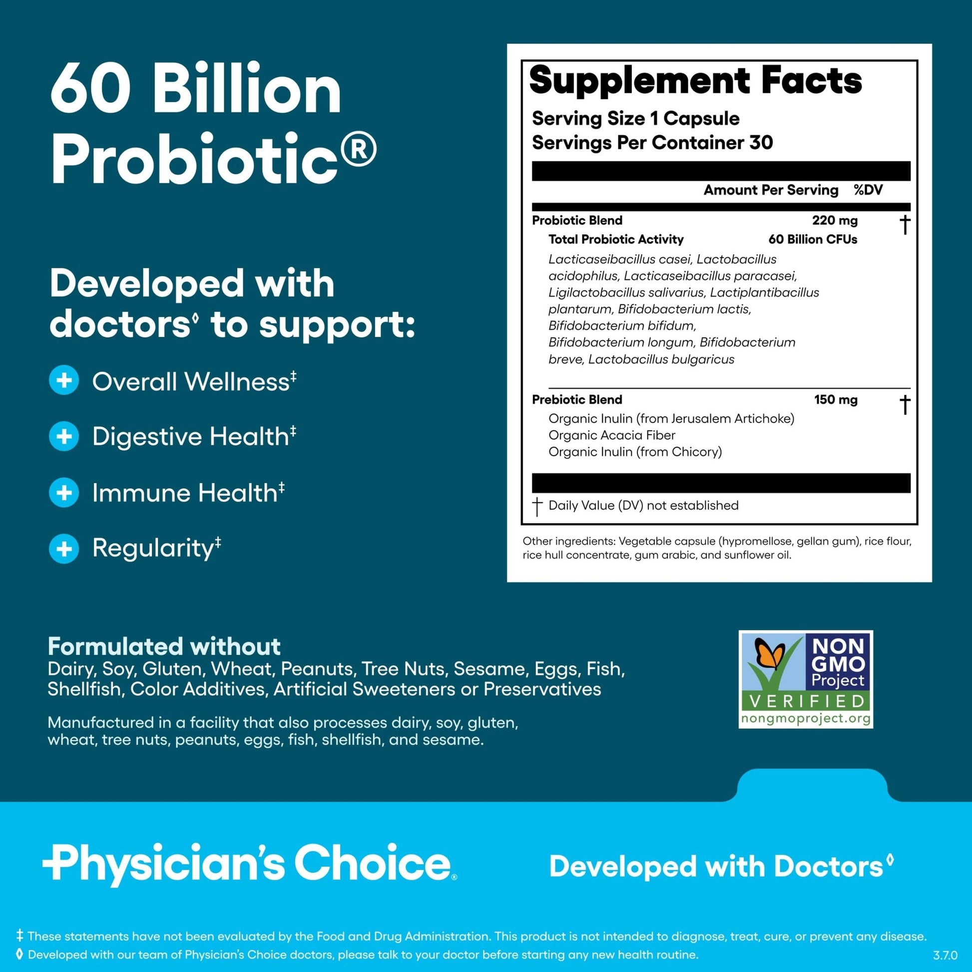 Physician's CHOICE Gut Guardian Bundle: Advanced Bloating & Digestion Support with 60 Billion Probiotic, Digestive Enzymes & Bloat + Gas Probiotic - Daily Gut Health Support for Women and Men - OzHealthStandard