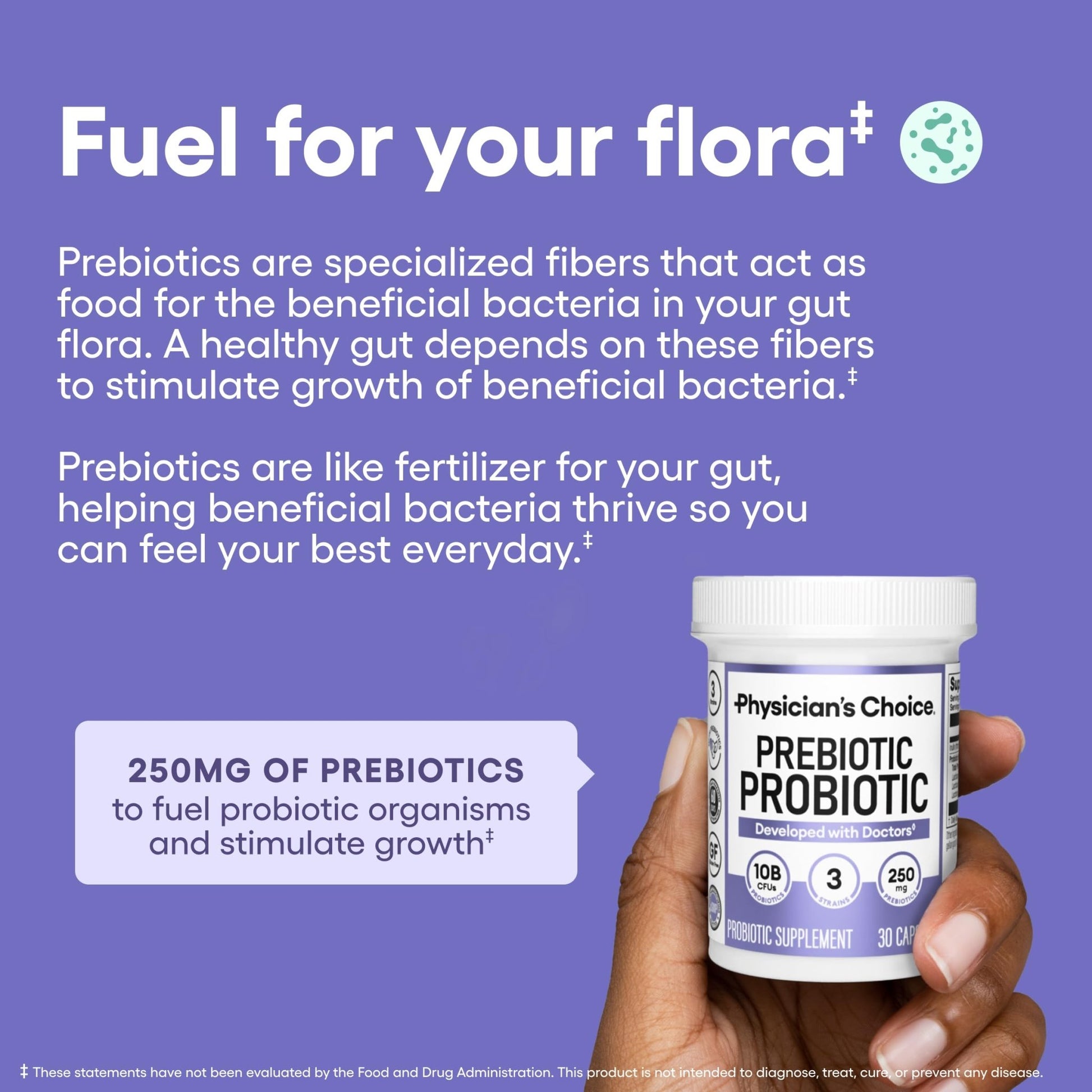 Physician's CHOICE Prebiotic-Probiotic - Multi-Strain Probiotics & Synergistic Prebiotics -Designed for Digestive Health, Supporting Gut Microbiome - OzHealthStandard