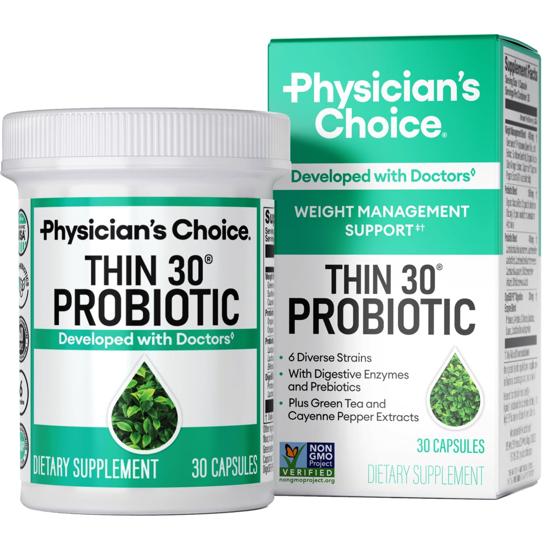 Physician's CHOICE Probiotics & Bloating - 6 Probiotic Strains - Prebiotics - Key ingredient Cayenne - Supports Gut Health - OzHealthStandard