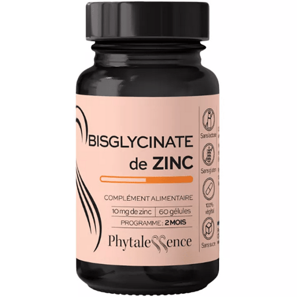 Phytalessence Zinc Bisglycinate 60 Capsules - OzHealthStandard