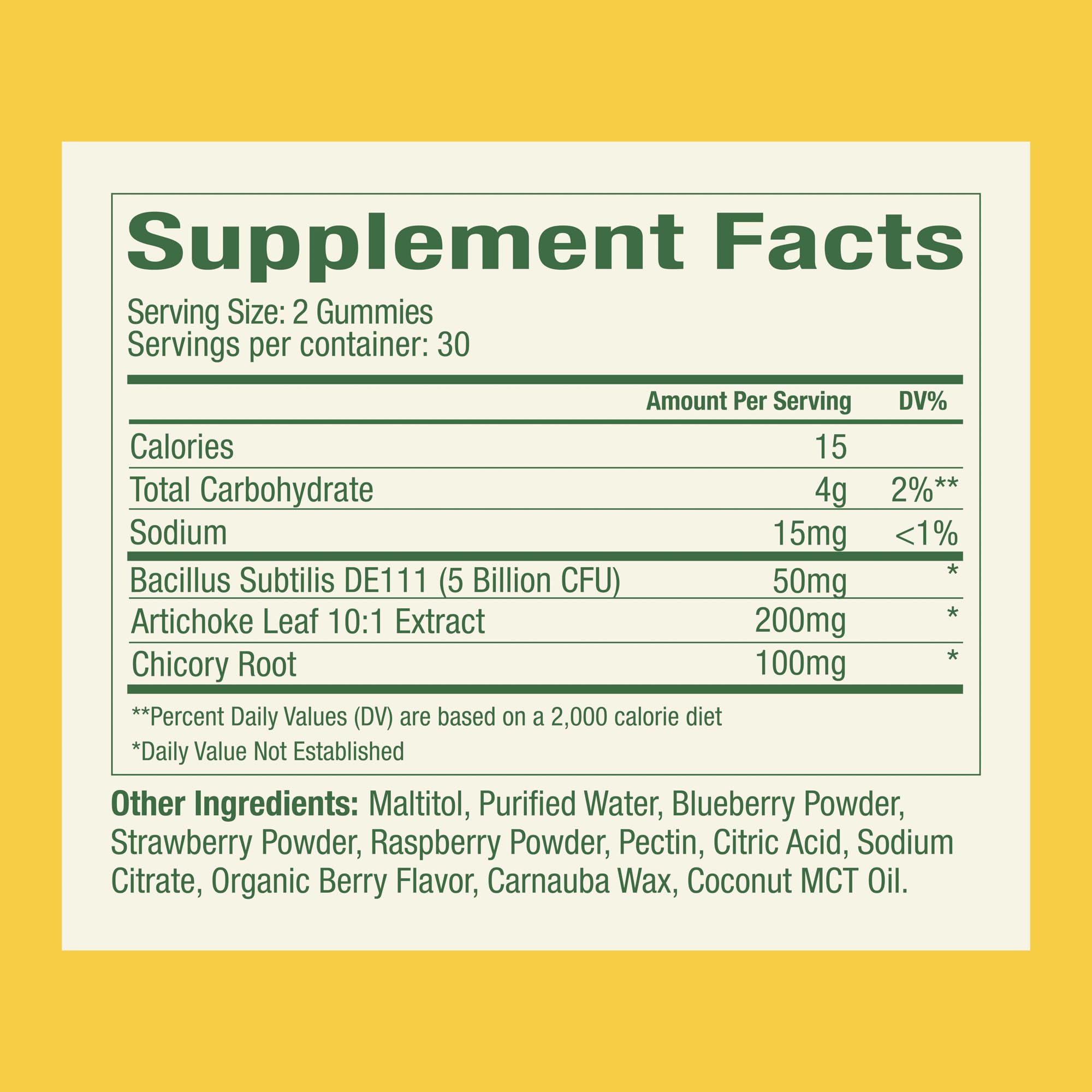 Plant People WonderBiome 2-in-1 Prebiotic + Probiotic Gummies – Zero-Sugar Vegan Digestive Health & Bloating Relief – 5 Billion CFU Bacillus Subtilis DE111 + Artichoke & Chicory – 60 Count - OzHealthStandard