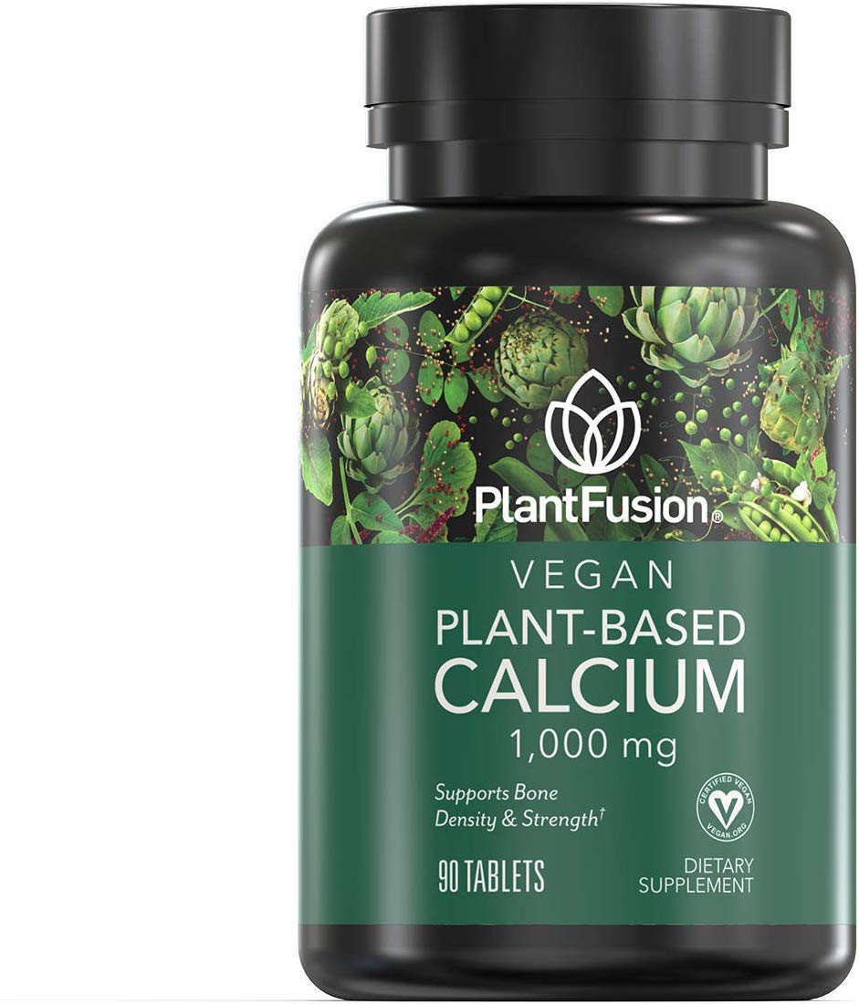 PlantFusion Vegan Calcium, Premium Plant Based Calcium (1000mg) Sourced from Icelandic Red Algae, Plus Magnesium, D3, K2 - OzHealthStandard