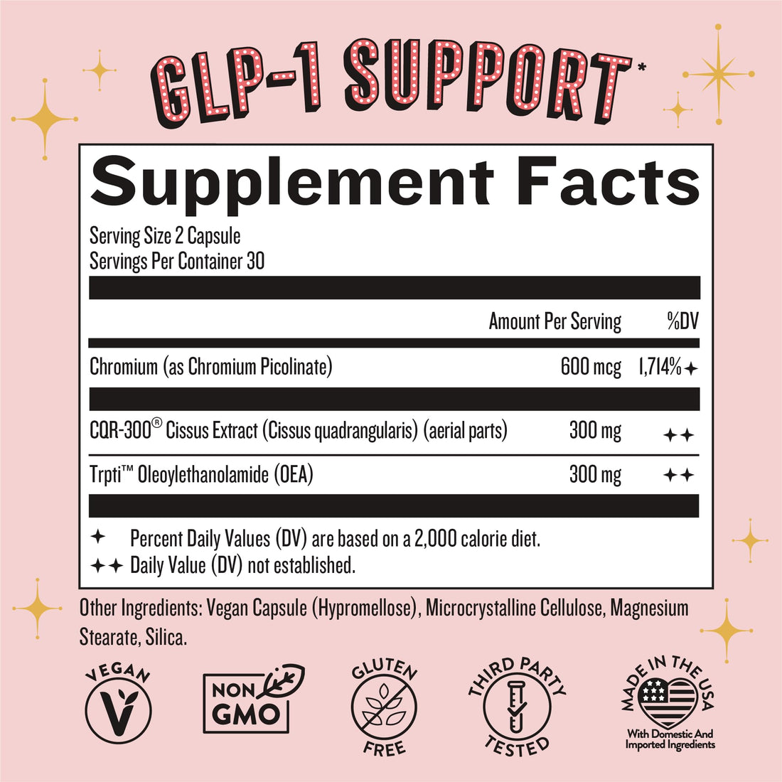 Plus Supplement for Weight Management Appetite Control for Women w Trpti OEA, CQR-300 & Chromium, Supports Natural Fullness Signals & Hunger, Metabolism Support Supplement Legendairy Milk 1-Pack - OzHealthStandard