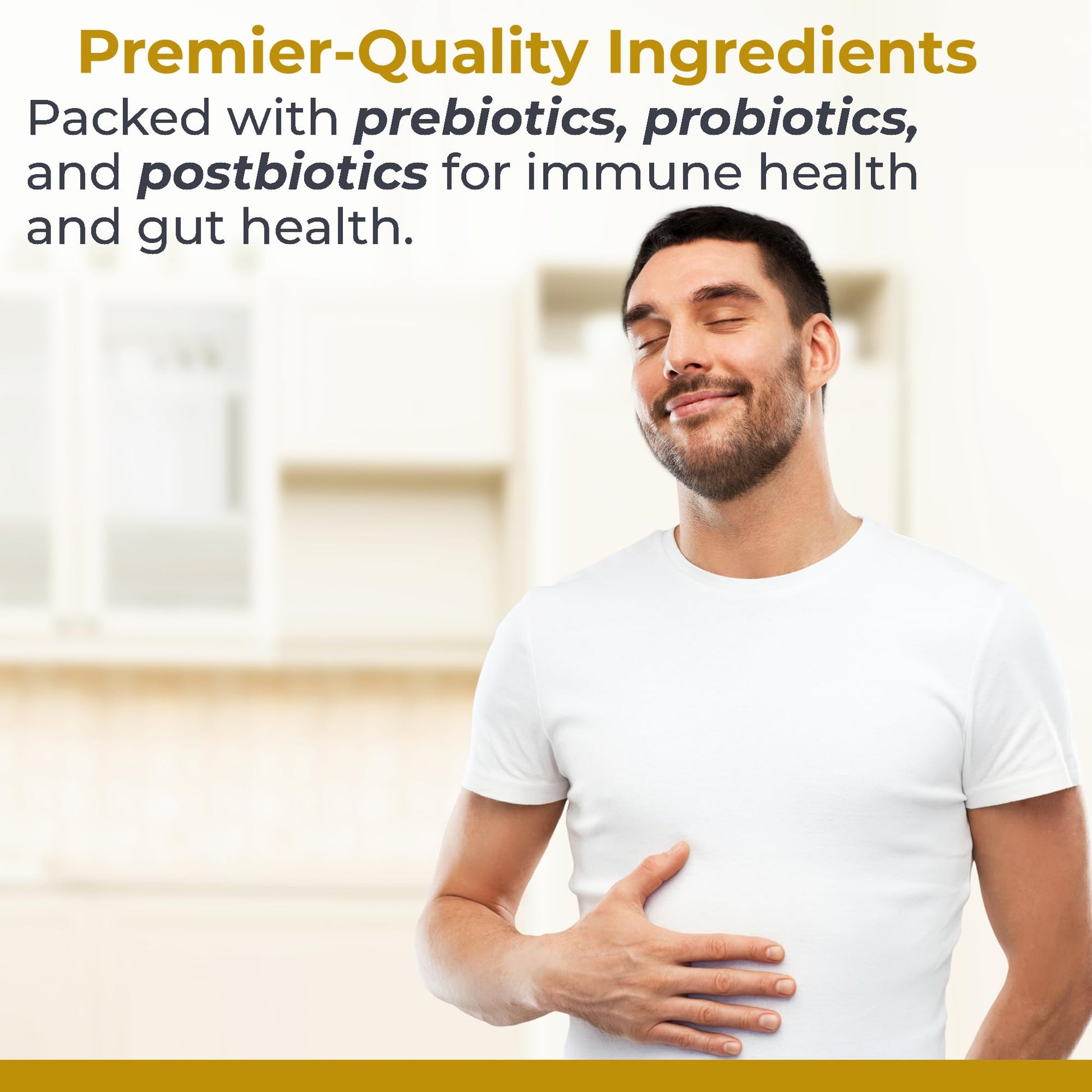 Premier Research Labs Premier Probiotic - Pre Pro Post Biotics for Women & Men, Quad Biotic, Quadbiotic, Prebiotics, Probiotics - OzHealthStandard