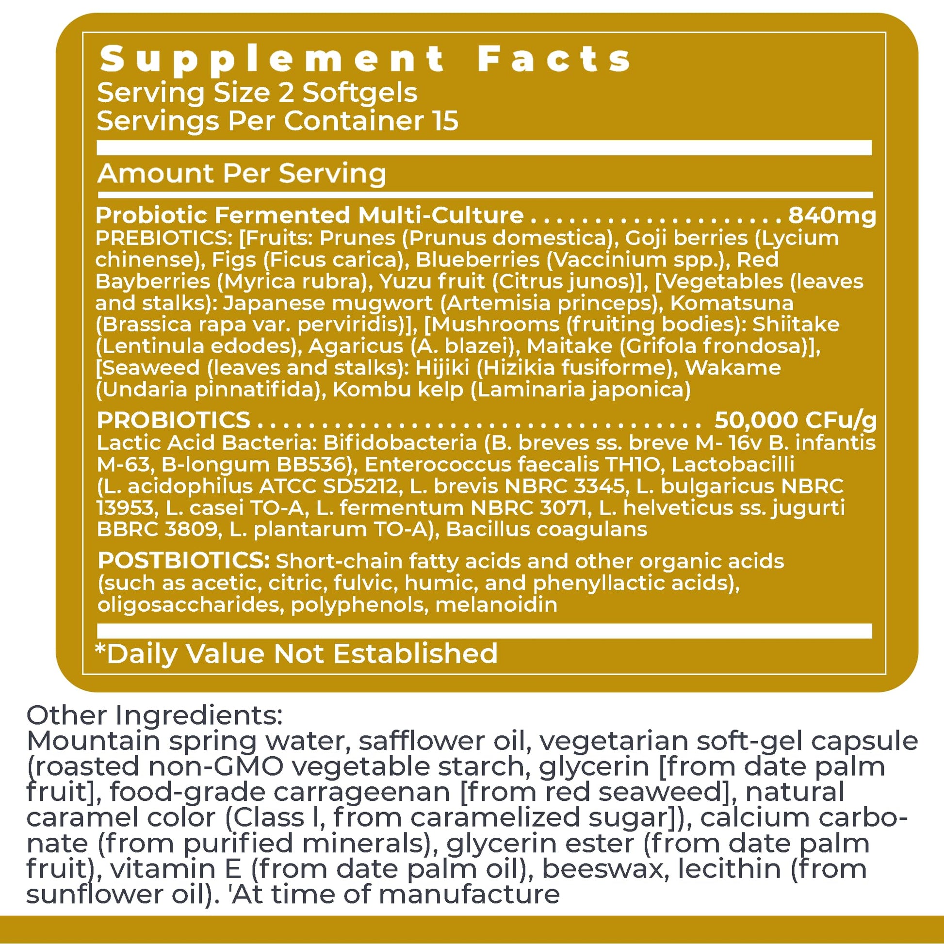 Premier Research Labs Premier Probiotic - Pre Pro Post Biotics for Women & Men, Quad Biotic, Quadbiotic, Prebiotics, Probiotics - OzHealthStandard