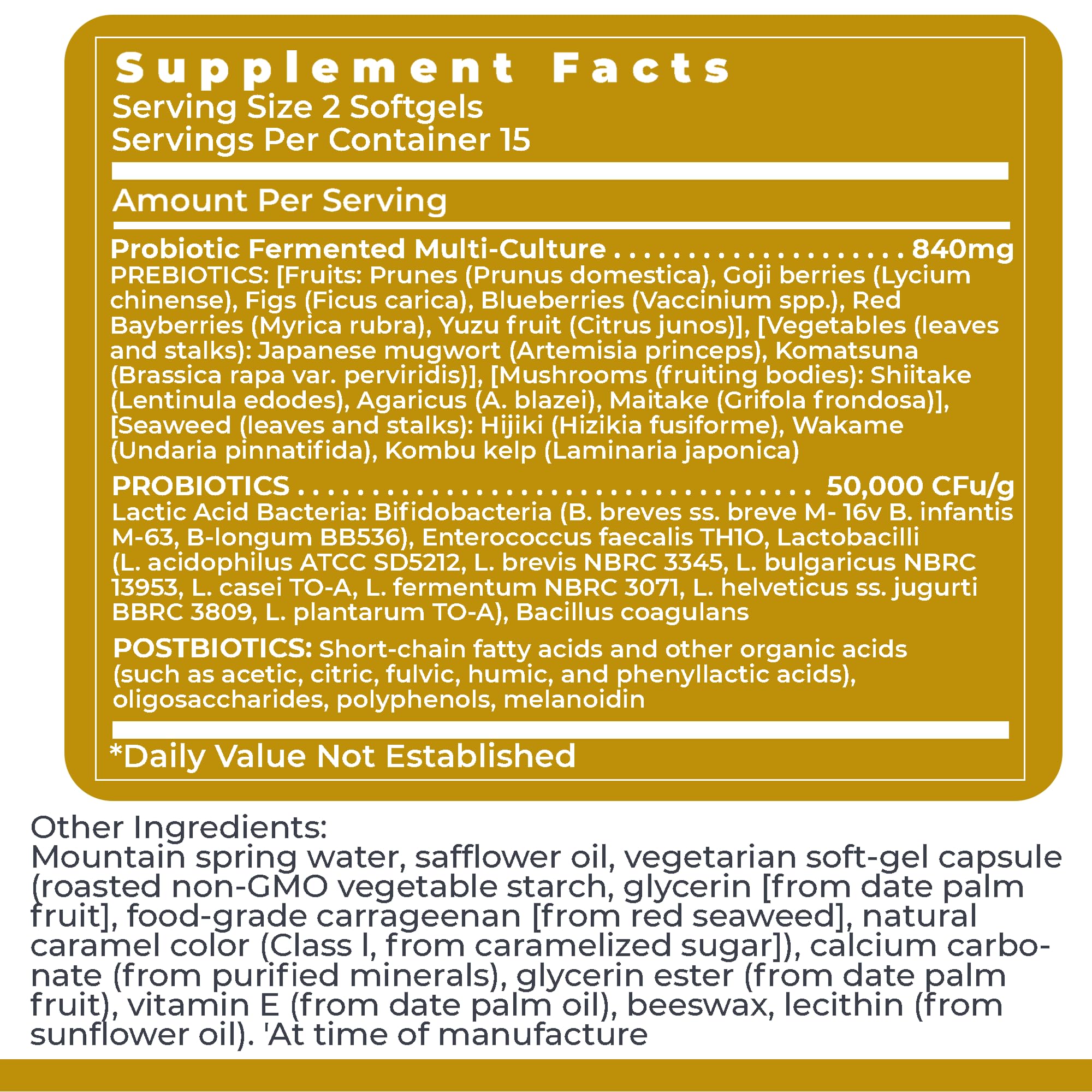 Premier Research Labs Premier Probiotic - Pre Pro Post Biotics for Women & Men, Quad Biotic, Quadbiotic, Prebiotics, Probiotics - OzHealthStandard