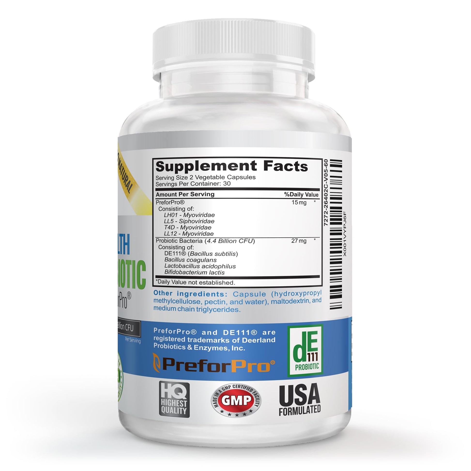 Premium Probiotic plus Ultimate Prebiotic - Gut Biome Builder & Restoration - 4.4 Bn CFU - Best for Women & Men - Bacteria Reaches Intestine within Hours - OzHealthStandard