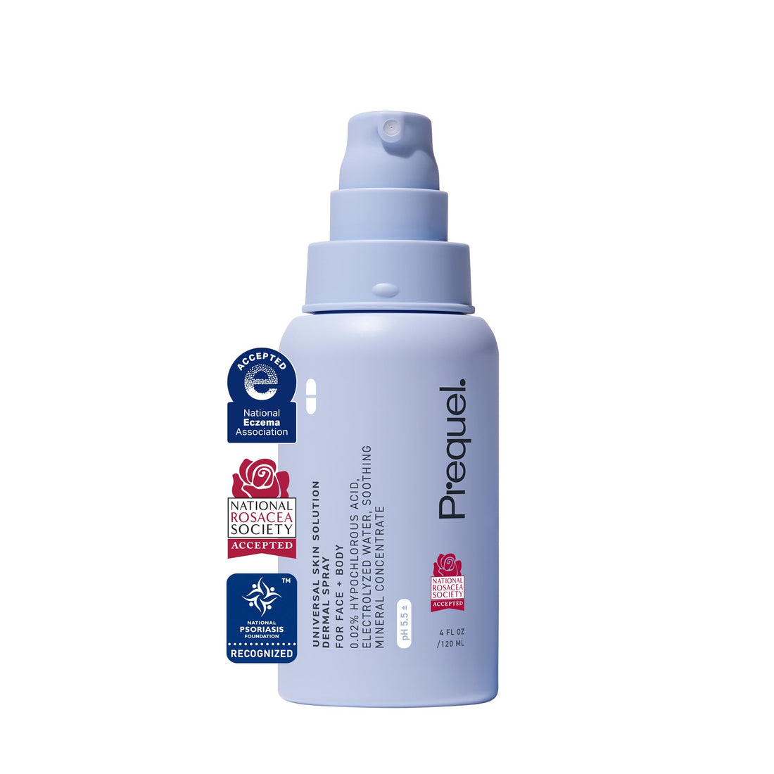Prequel Skin Universal Skin Solution Hypochlorous Acid Spray for Face and Body. Fine Mist HOCL Facial Cleanser and Dermal - OzHealthStandard