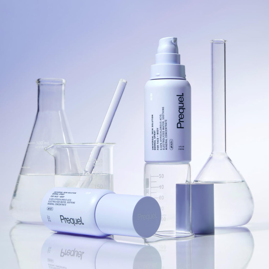 Prequel Skin Universal Skin Solution Hypochlorous Acid Spray for Face and Body. Fine Mist HOCL Facial Cleanser and Dermal - OzHealthStandard