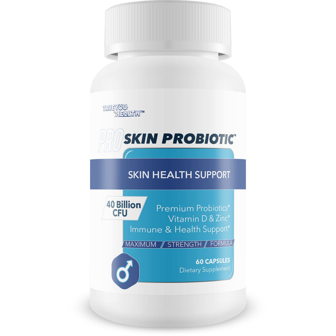 Pro Skin Probiotic - Skin Health Supporting Probiotic with Immune Support - Promote Healthy Skin Microbiome from Inside Out - Health Starts in the Gut - Support Reduced Breakouts, Redness, & Puffiness - OzHealthStandard