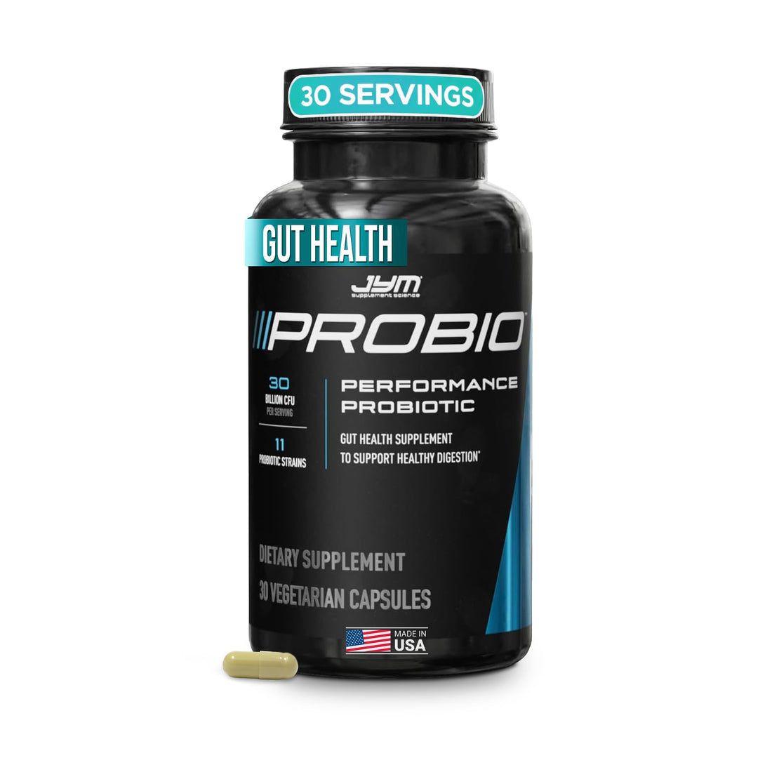 ProBio JYM Performance Probiotic, Heart, Gut, Immune Health, Athletic Recovery, and Body Composition for Men & Women, 30 Day Supply - OzHealthStandard