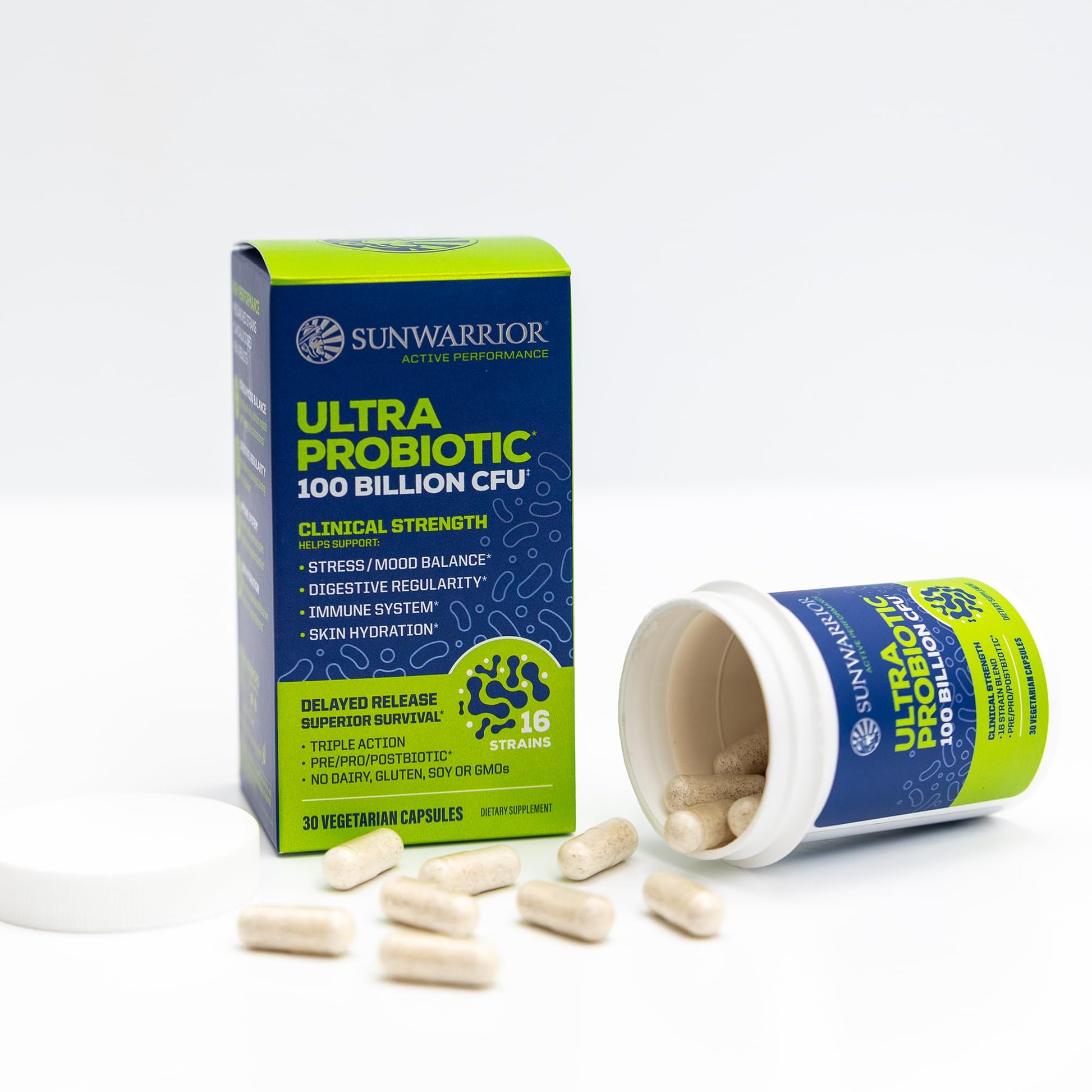 Probiotic for Gut Health 100 Billion CFU Probiotics Supplement Capsules 16 Strains Prebiotics + Postbiotics for Gut Immune & Colon Health Energy & Endurance Support Soy-Free Non-GMO 30 Capsule Serving - OzHealthStandard