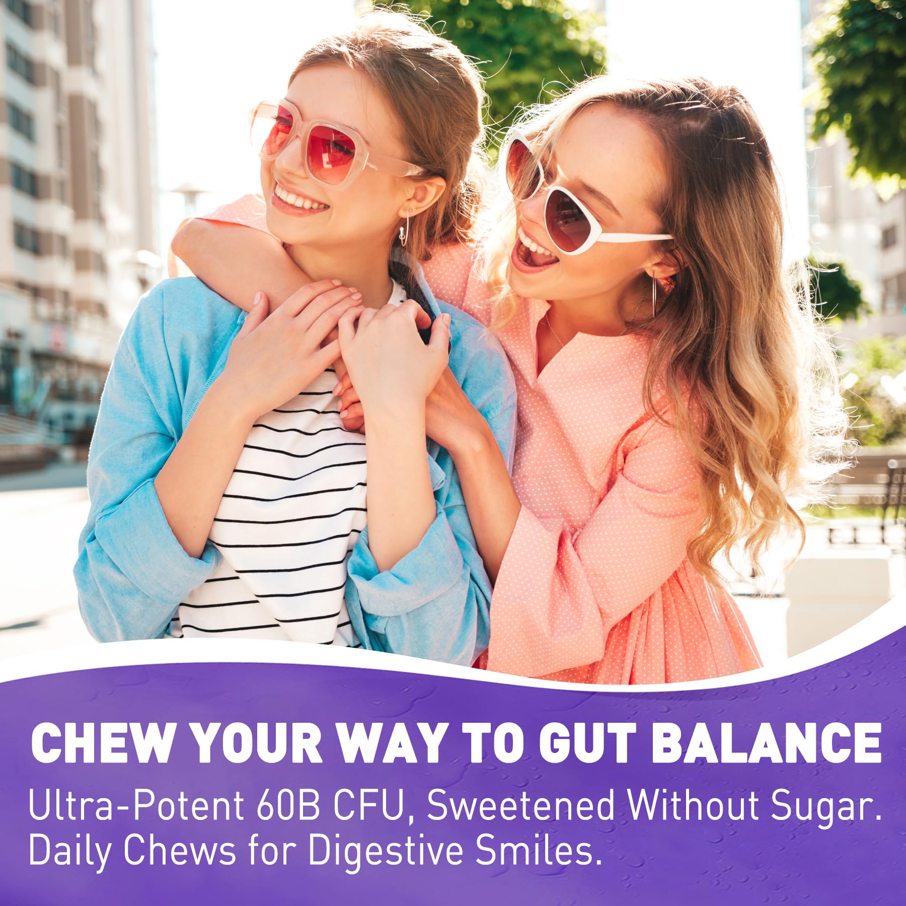 Probiotic Gummies 60 Billion CFU for Women Men & Kids, 11 Strains Probiotics + Organic Prebiotics Fiber for Immune, Digestive Health, Supports Constipation, - OzHealthStandard