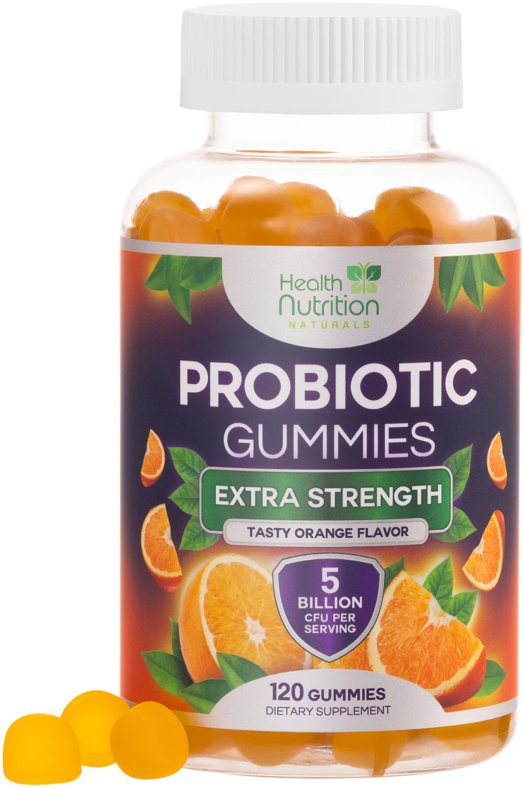 Probiotic Gummies - Advanced Multi-Strain Probiotic Formula - Gut & Digestive Health Support Gummy - Bacillus Coagulans 5 Billion CFU Per Serving, Daily Acidophilus Probiotics Supplement - 120 Gummies - OzHealthStandard