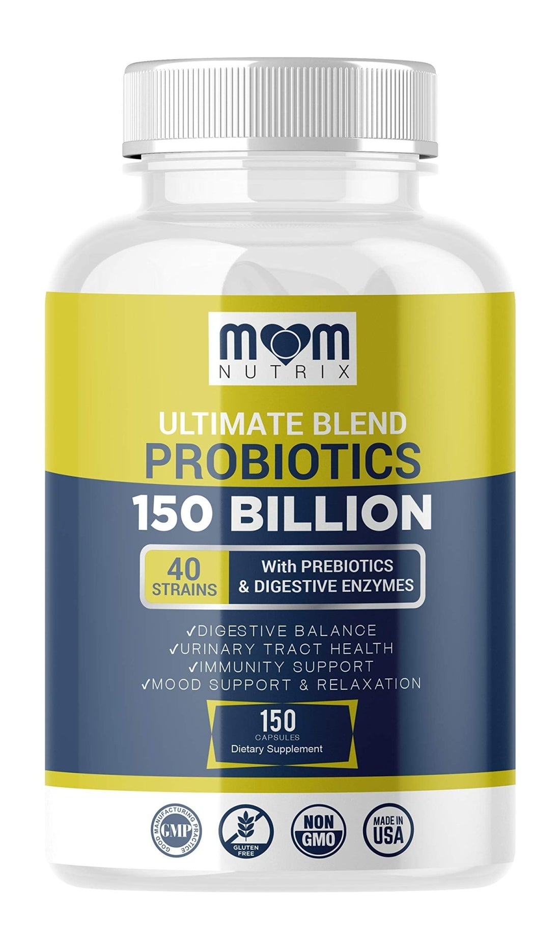 Probiotics 150 Billion CFU - 40 Strain Probiotics for Women, Men and Adults - Shelf Stable Probiotic with Organic Prebiotic - Acidophilus Probiotic - OzHealthStandard