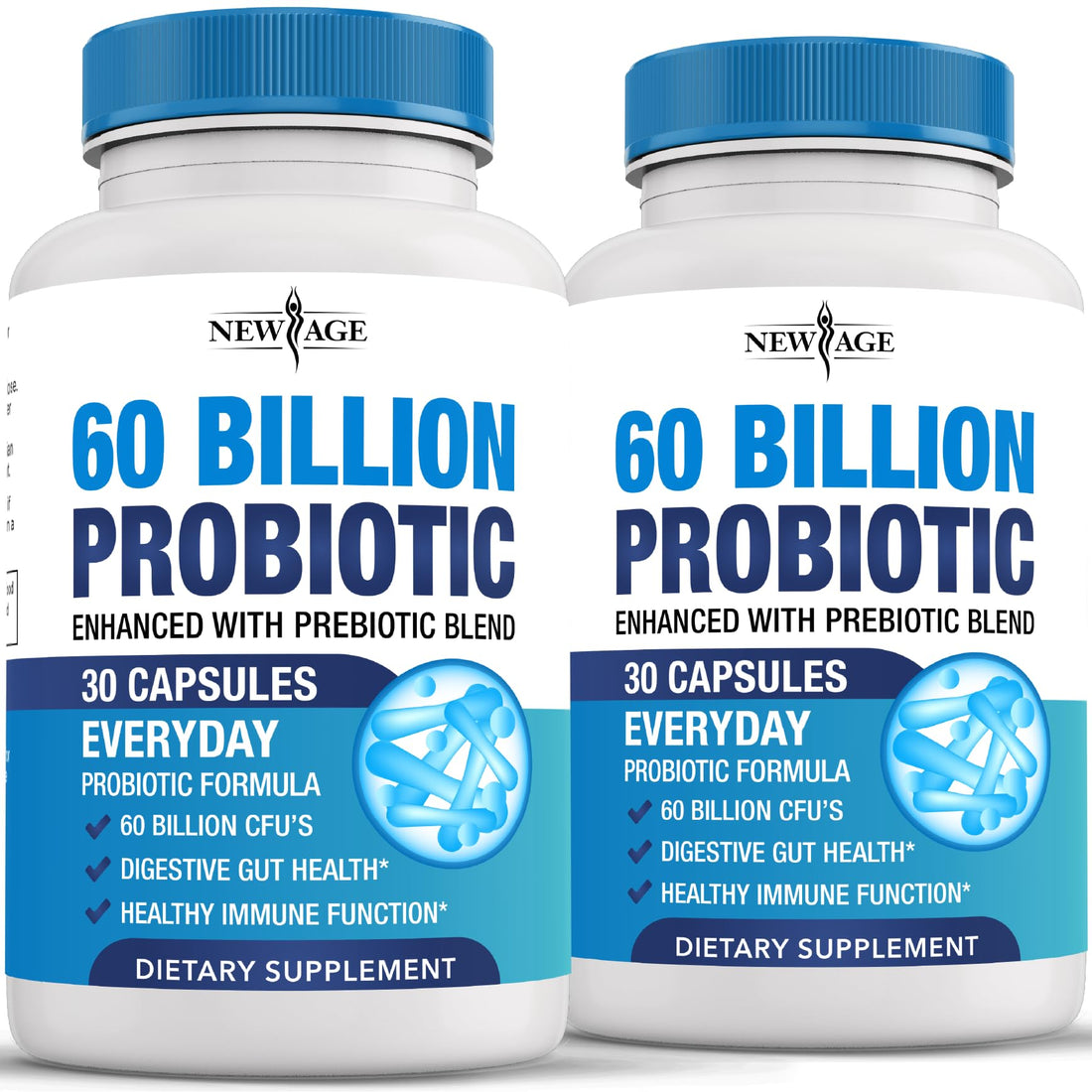 Probiotics 60 Billion CFU with Prebiotic Formula - Probiotics for Women and Men and Adults, 100% Natural Digestive Enzymes, - OzHealthStandard