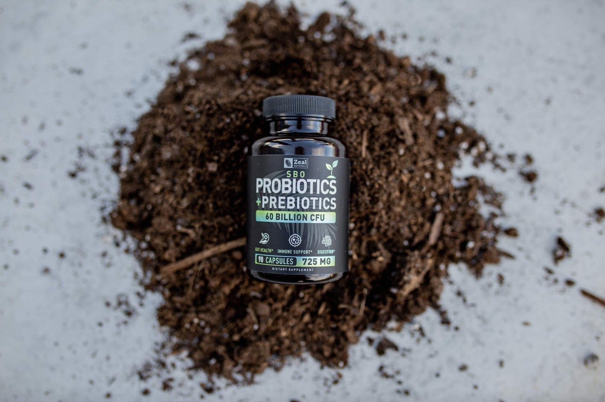Probiotics and Prebiotics + SBO Probiotics (60 Billion CFU | 90 Capsules) Acidophilus Probiotic w. Saccharomyces Boulardii, Bifidobacterium + Spore Probiotic & Organic Sprouted Prebiotic Fiber Blend - OzHealthStandard