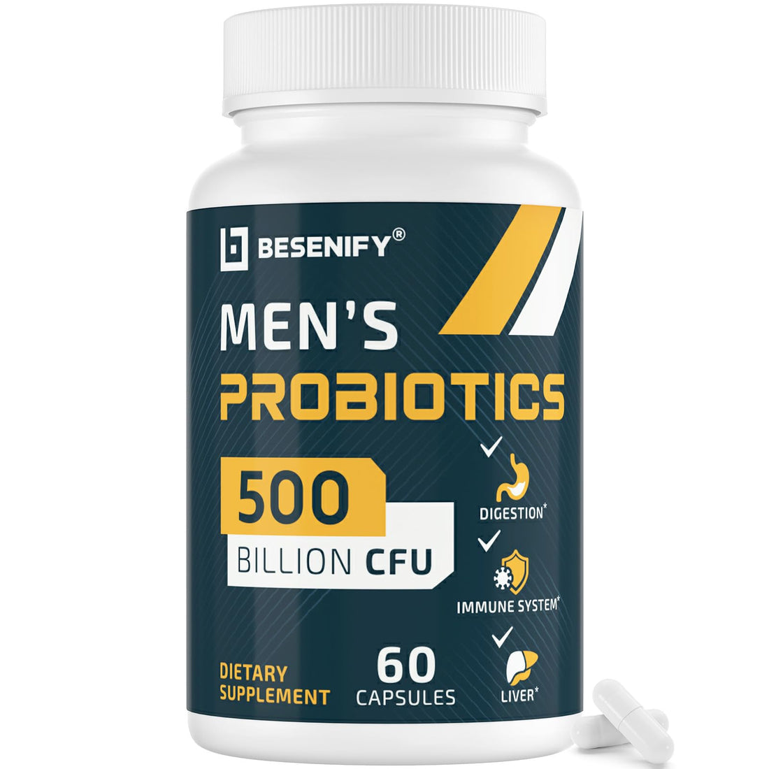 Probiotics for Men, 500 Billion CFUs & 12 Strains, Men's Probiotic with Turmeric, Cranberry, Goji - Probiotics for Digestive Health, Immune, Stomach, - OzHealthStandard