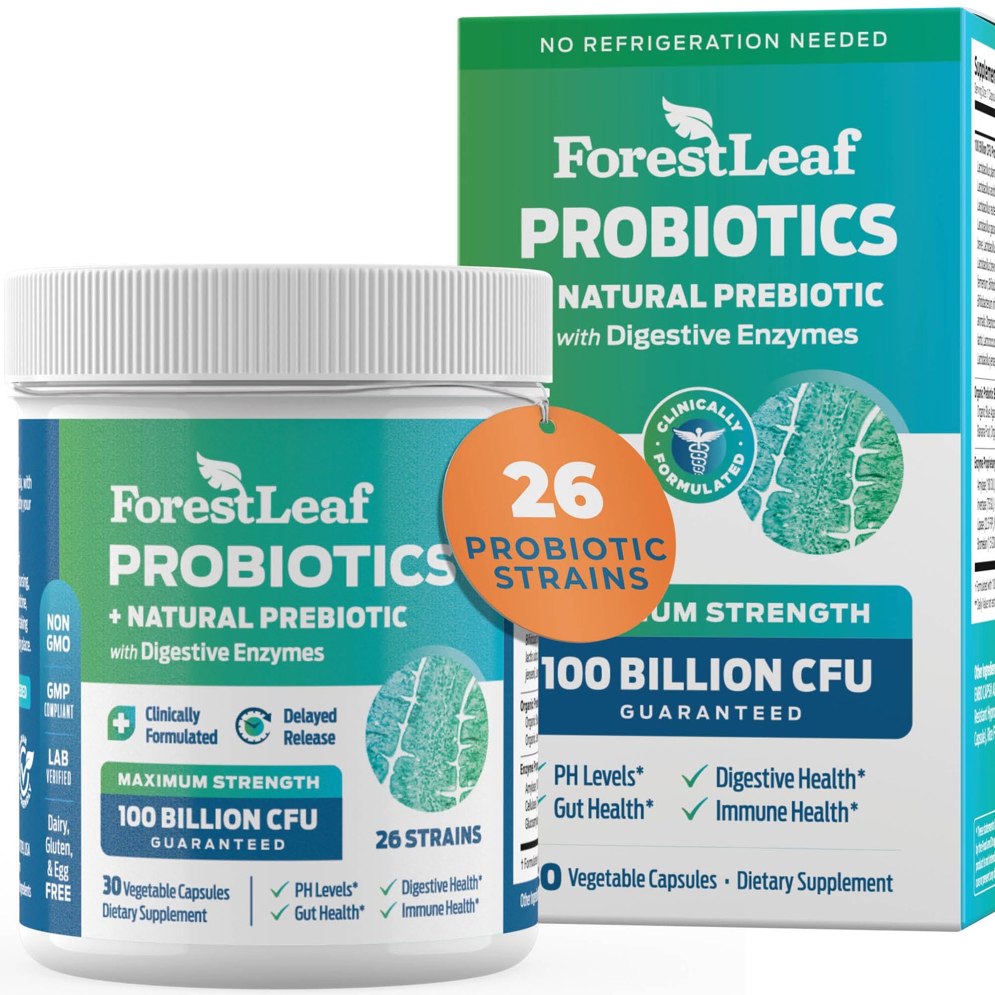 Probiotics for Men and Women, 100 Billion CFU, 26 Unique Strains, Men's and Women's Probiotic and Prebiotics Support Digestive Health, Gut Wellness, Energy, - OzHealthStandard