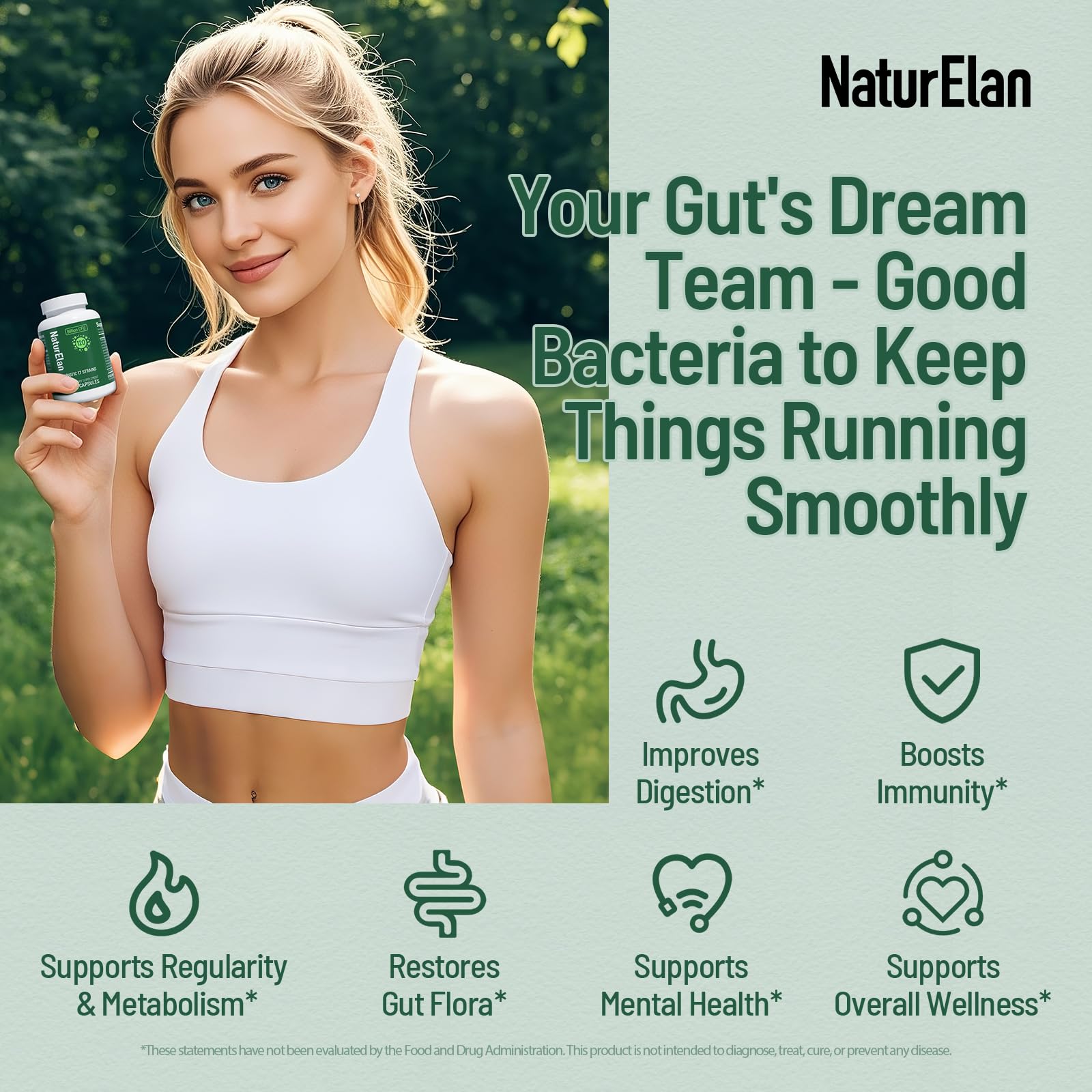 Probiotics for Women & Men - 120 Billion CFU, 17 Powerful Strains for Gut Health, Immunity & Fast Bloating Relief, Third - Party Tested, Non-GMO & Vegan Probiotics Formula for Digestive Health, 60 CT - OzHealthStandard