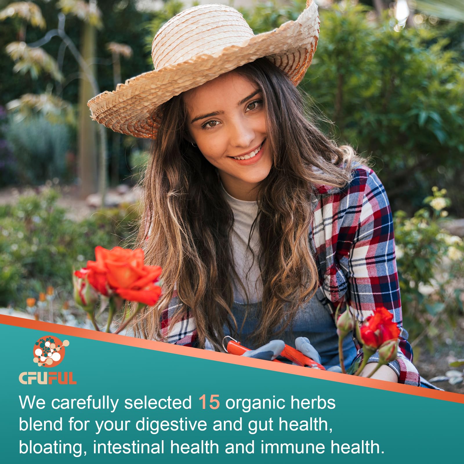 Probiotics for Women & Men - 300 Billion CFU, 24 Strains Probiotic + 15 Organic Herbs Prebiotics Blend, for Overall Digestive Gut Health, Immune, Constipation & Bloating, Shelf Stable - 4 Month Supply - OzHealthStandard