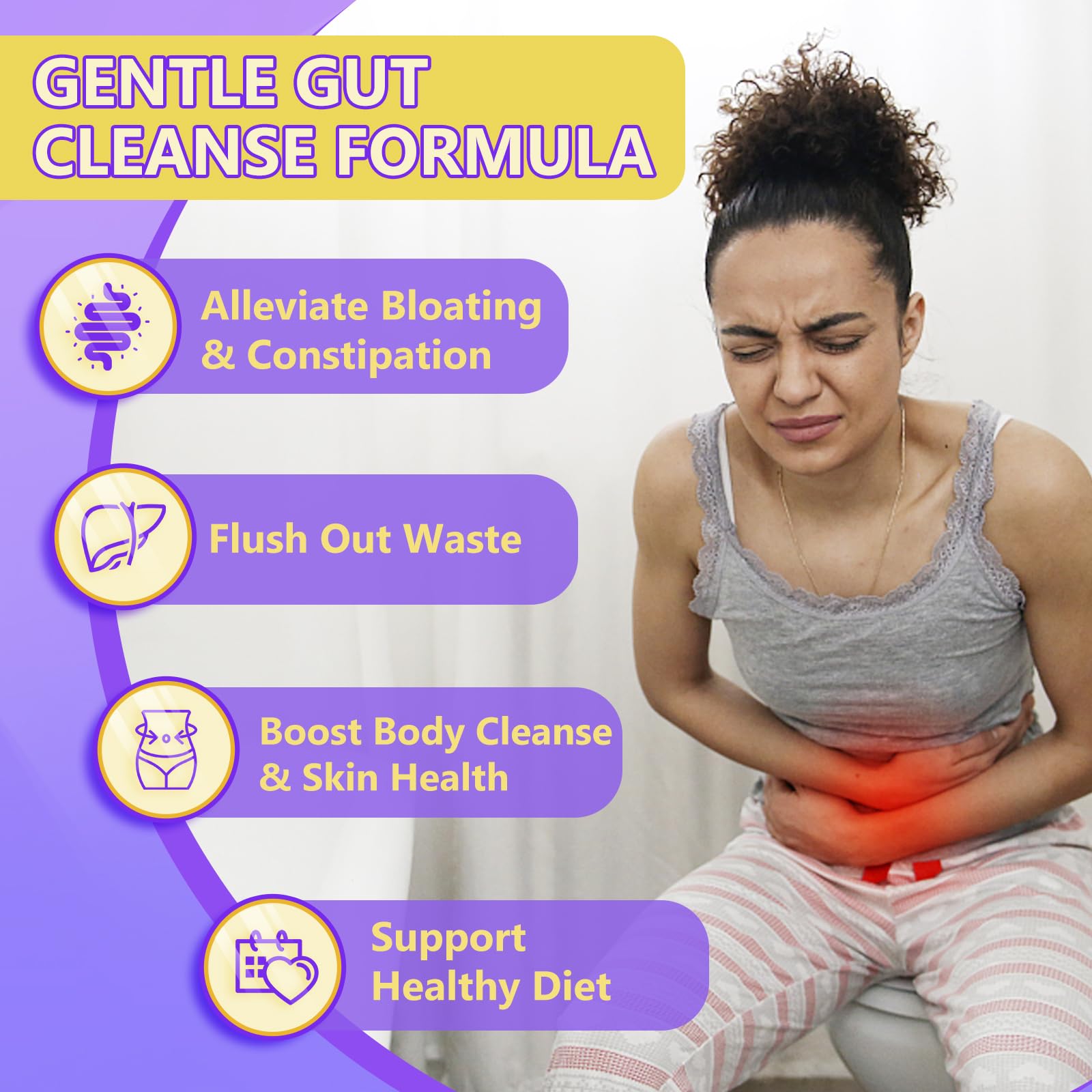 Probiotics for Women & Men Digestive Health，120 Billion CFUs, Prebiotics and Probiotics for Gut Health, D3, Zinc & Immune Support Herbs, Detox Cleanse, 45 Day - 3 Month Supply - OzHealthStandard