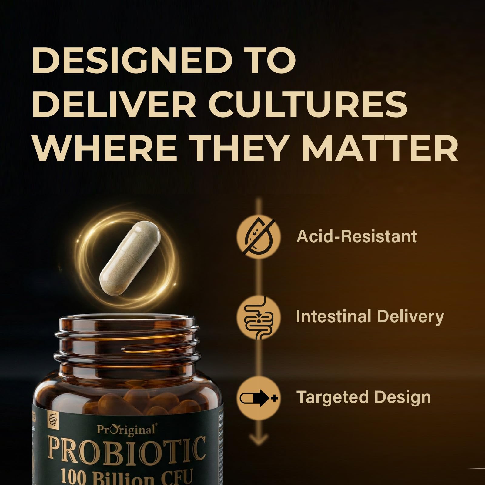 Probiotics with Prebiotics for Men and Women - 35 Strains Probiotics 100 Billion CFU for Gut & Digestive Health, Vegan Acidophilus Probiotic Supplement - OzHealthStandard