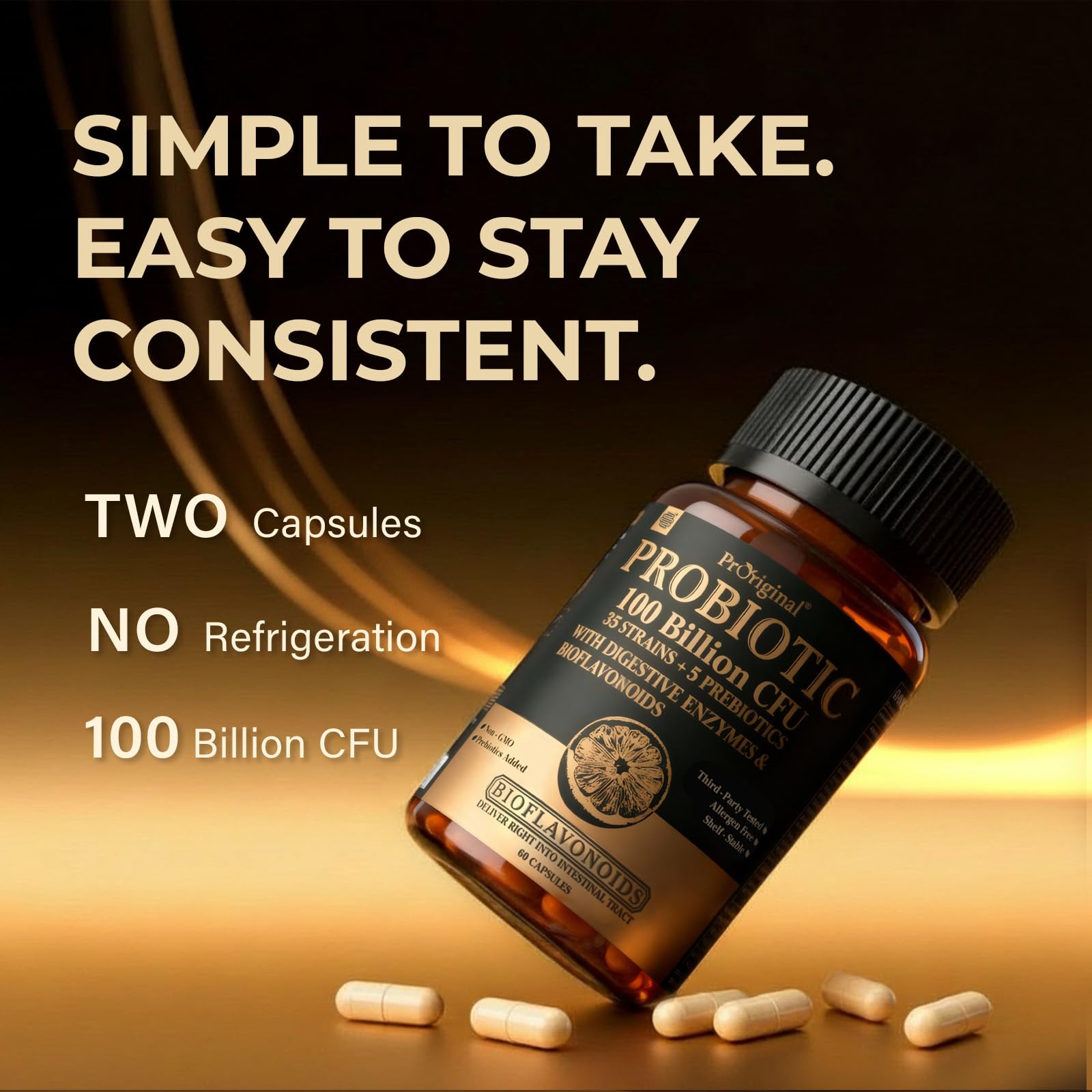 Probiotics with Prebiotics for Men and Women - 35 Strains Probiotics 100 Billion CFU for Gut & Digestive Health, Vegan Acidophilus Probiotic Supplement - OzHealthStandard