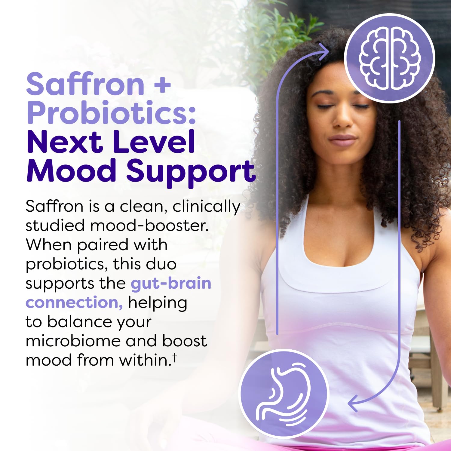 Probulin Mood Probiotics for Women with Saffron, L Theanine, Probiotic, Prebiotic, Postbiotic - Mood Support Supplement & Gut Support - Vegan, Non GMO, 30 Capsules - OzHealthStandard