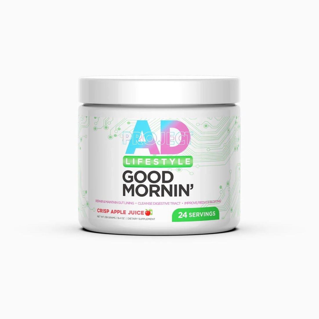 Project AD Life Good Morning Detox and Performance Drink, Naturally Flavored and Formulated with L-GLutamine, Apple Cider Vinegar, - OzHealthStandard