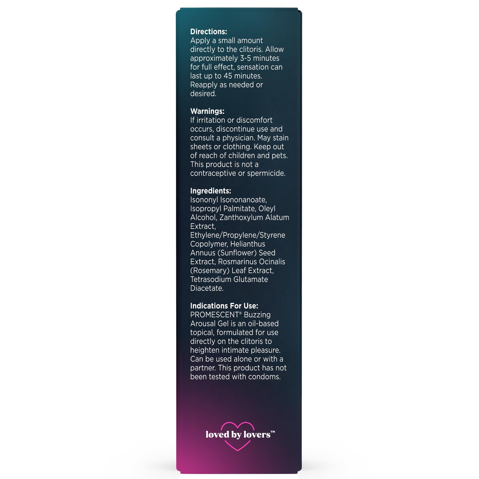 Promescent Buzzing Gel for Women – Arousal Enhancing Intimate Lubricant, Non-Sticky & Long-Lasting, Personal Lube for Increased Heightened Feeling, 75 Uses (15ml) - OzHealthStandard
