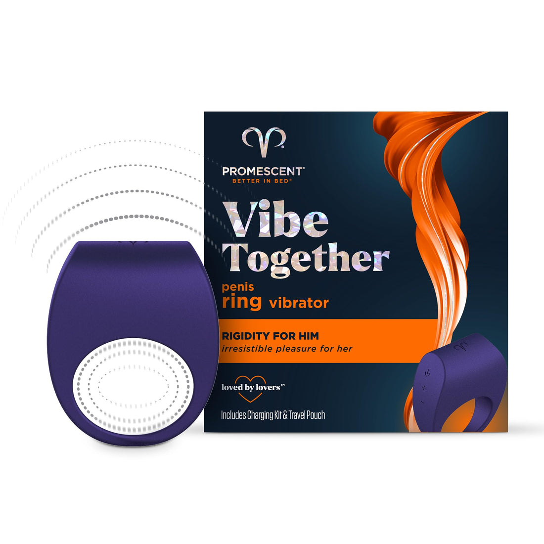 Promescent Cock Ring with 9 Vibrating Intensities, Sex Toys for Men, Penis Ring Vibrator for Better Erections, Silicone Sex Toy, Clitoral Stimulator for her, Intimate Couples Toys - OzHealthStandard