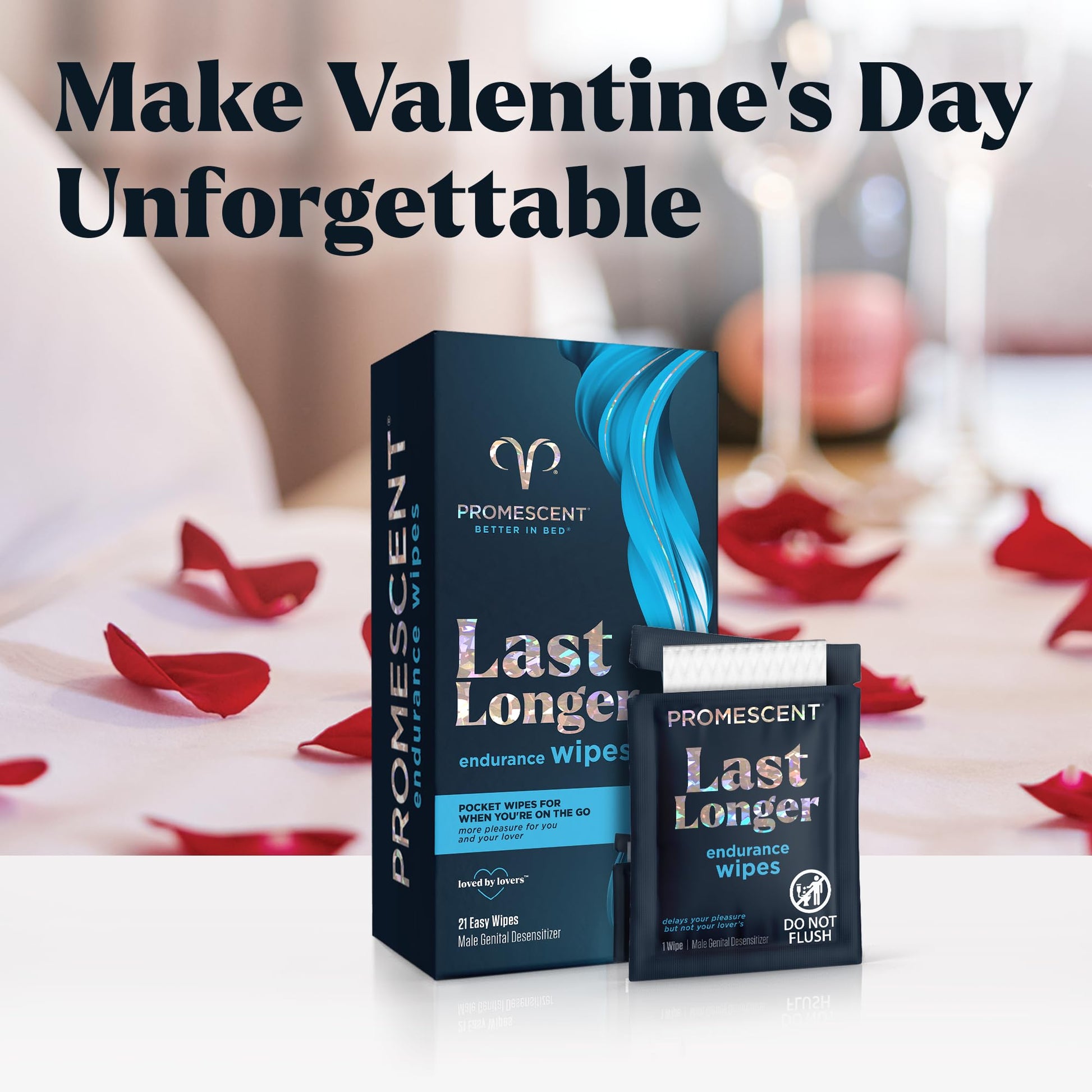 Promescent Delay Wipes Sexual Enhancer for Men to Last Longer in Bed, Extended Climax Control with Benzocaine for Male Genital Desensitizing - Increase Duration (7 Count) - OzHealthStandard