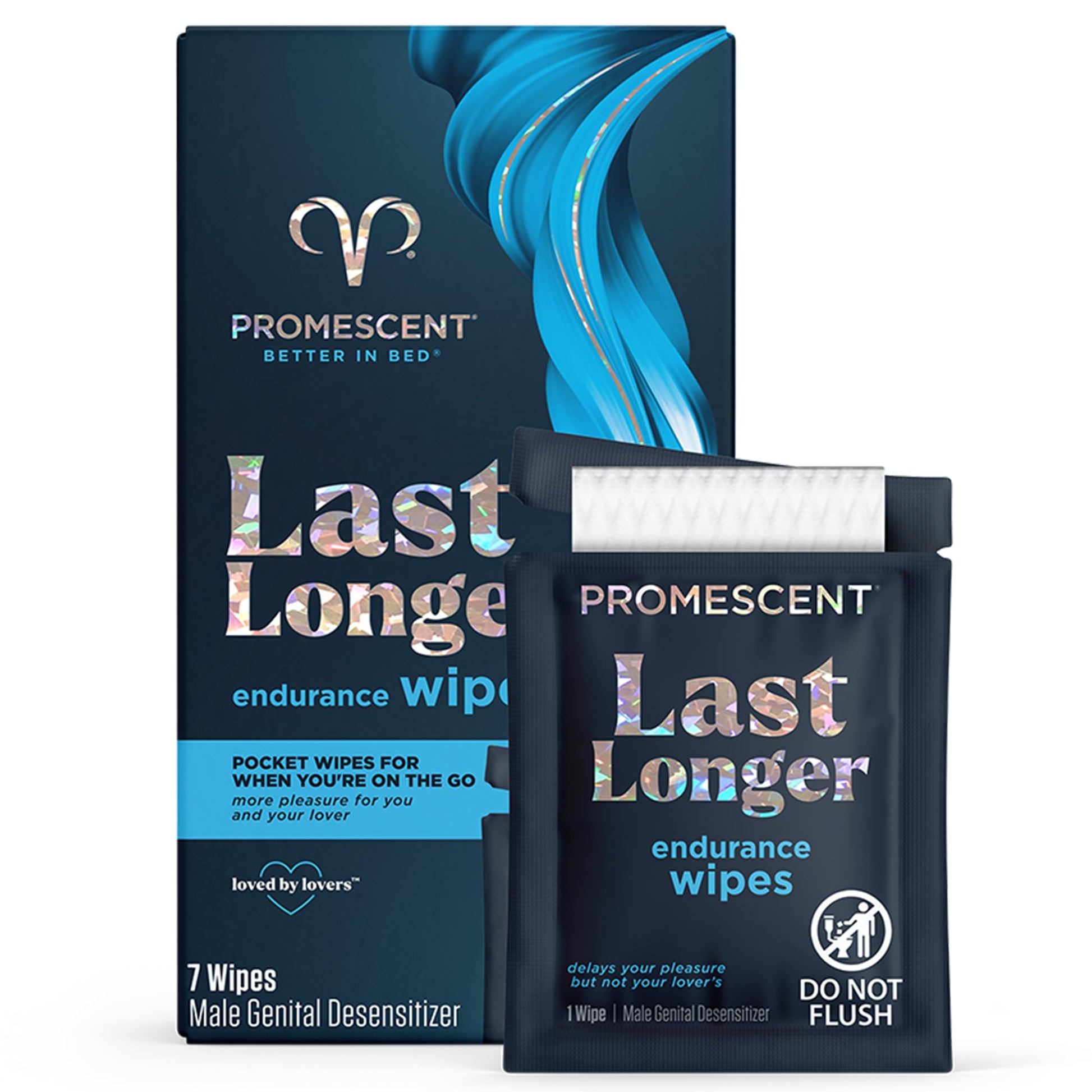 Promescent Delay Wipes Sexual Enhancer for Men to Last Longer in Bed, Extended Climax Control with Benzocaine for Male Genital Desensitizing - Increase Duration (7 Count) - OzHealthStandard