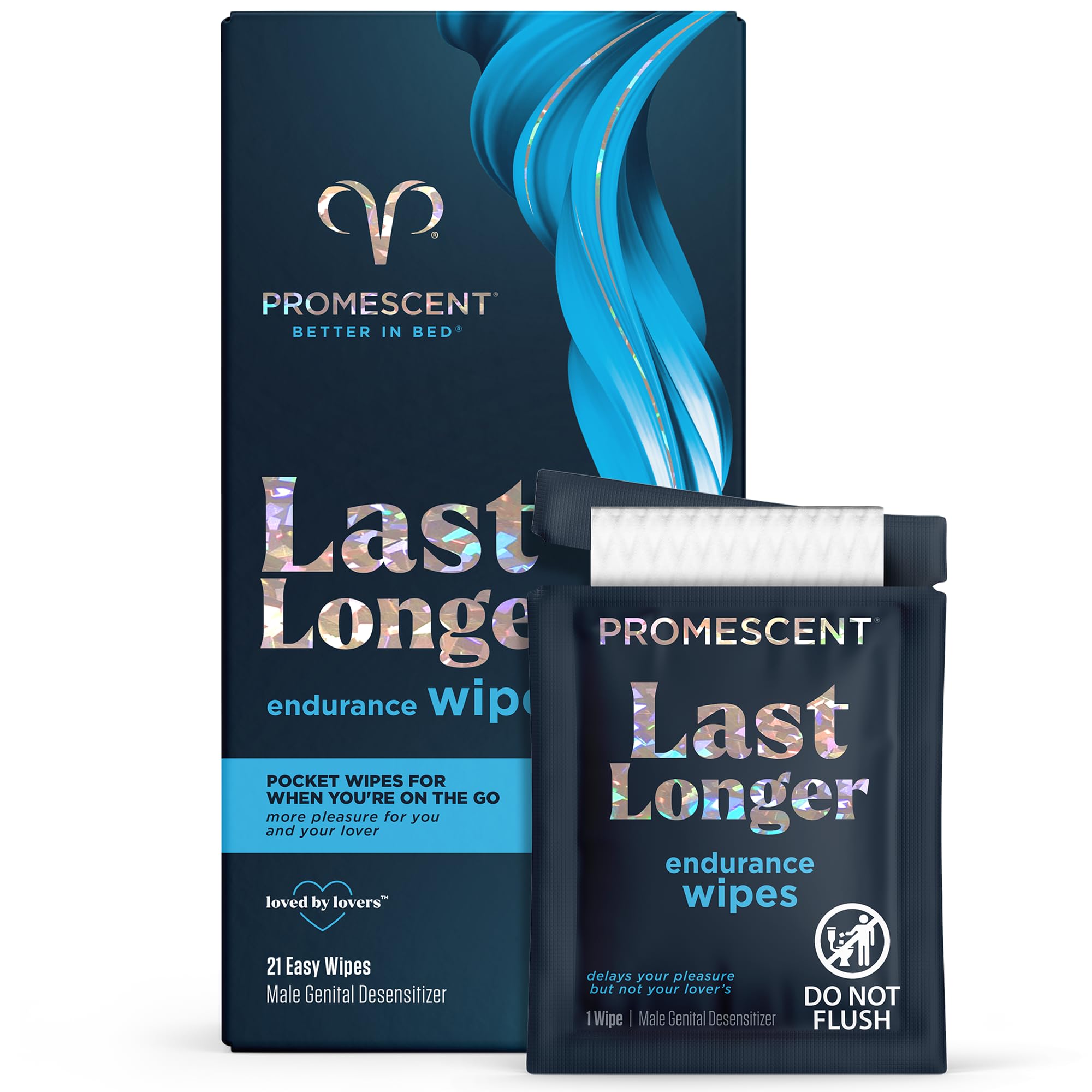 Promescent Delay Wipes Sexual Enhancer for Men to Last Longer in Bed, Extended Climax Control with Benzocaine for Male Genital Desensitizing - Increase Duration, Performance, and Stamina (21 Count) - OzHealthStandard